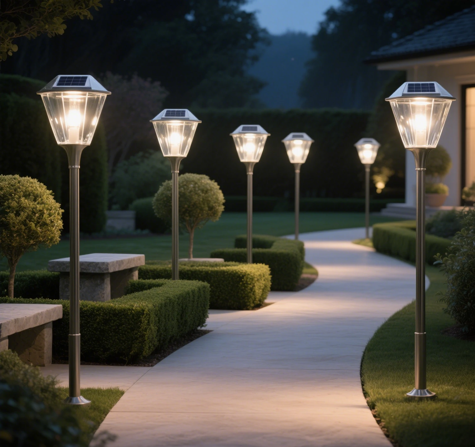 solar path lights outdoor