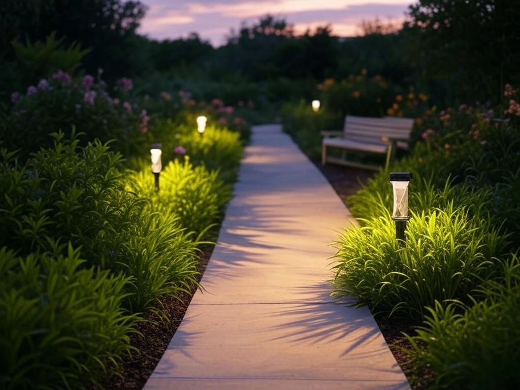 solar path lights park